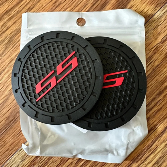 🆕 Chevy Camaro SS Car Cup Holder Silicone Inserts (2 pc) - Picture 4 of 5